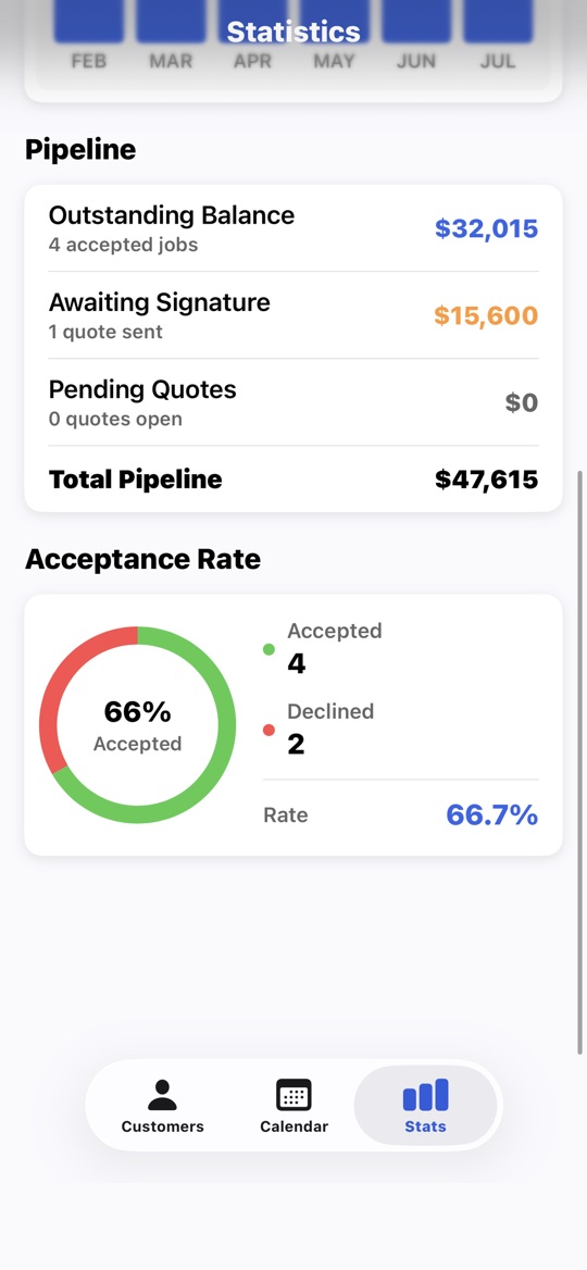 QuotePro app screenshot 2