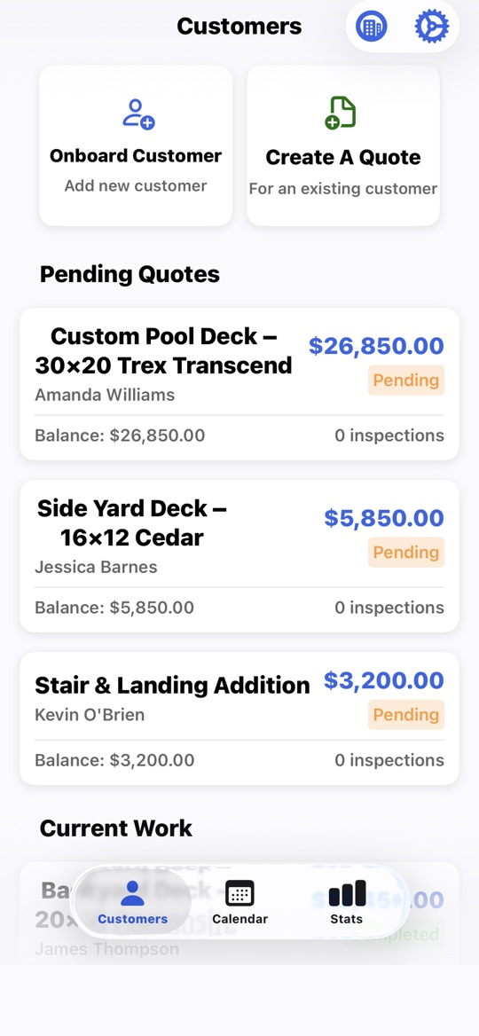 QuotePro app screenshot 3