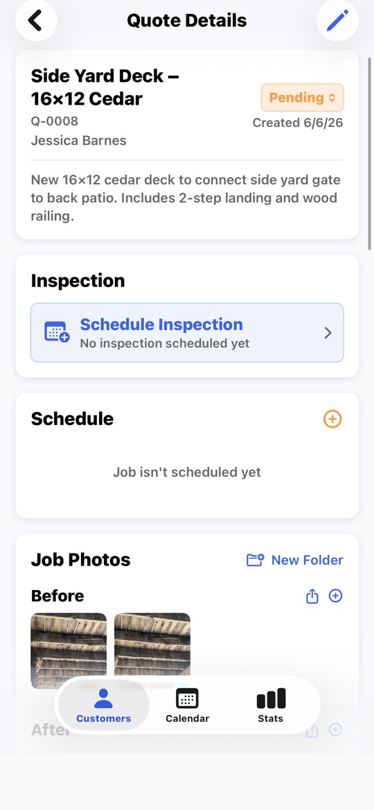 QuotePro app screenshot 4