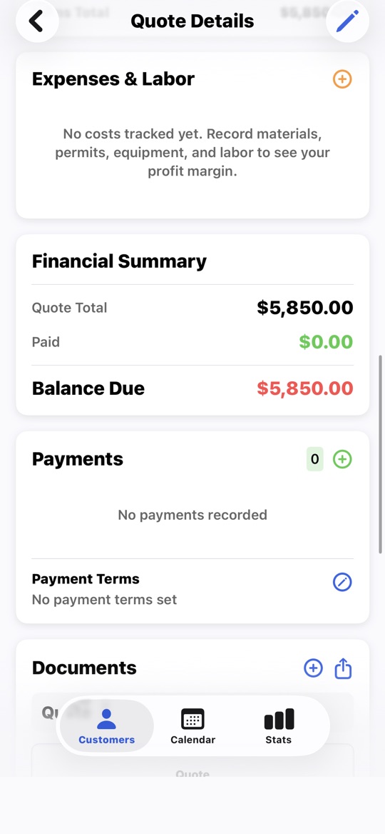 QuotePro app screenshot 6